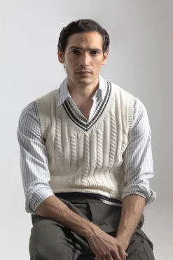 PuroEGO Jersey cricket algodón Beige Clearance