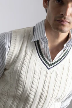 PuroEGO Jersey cricket algodón Beige Clearance