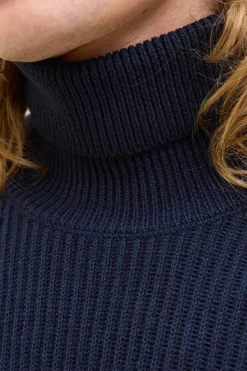 Jack & Jones PLUS Jersey cuello alto azul Clearance