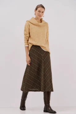 Cortefiel Jersey cuello amplio Amarillo Hot