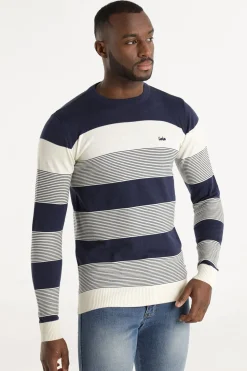 Lois Jersey Cuello Caja azul