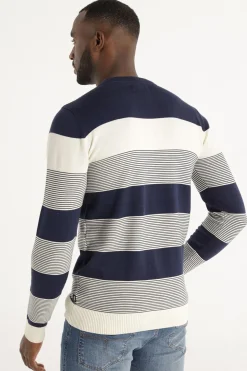 Lois Jersey Cuello Caja azul