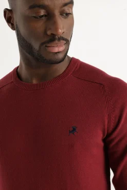 Lois Jersey Cuello Caja burdeos