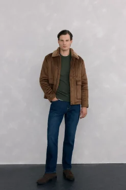 Pedro del Hierro Jersey cuello caja lana merino y cashmere Verde Hot