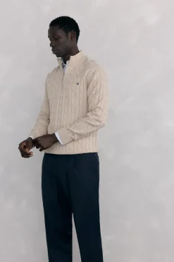 Pedro del Hierro Jersey cuello camionero Beige New