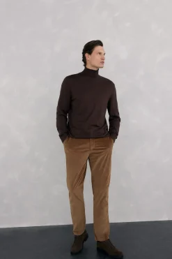 Pedro del Hierro Jersey cuello cisne Marr&oacute;n Online