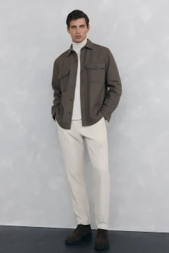 Pedro del Hierro Jersey cuello cisne Crudo Outlet