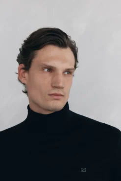 Pedro del Hierro Jersey cuello cisne Negro Online