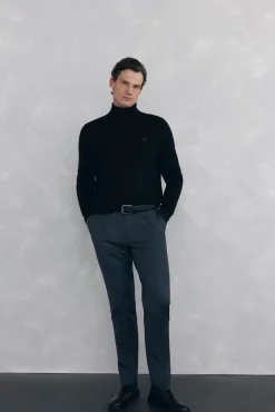 Pedro del Hierro Jersey cuello cisne Negro Online