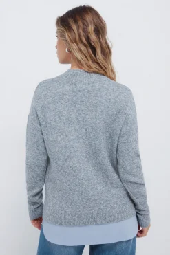 Springfield Jersey cuello perkins combinado estampado Discount