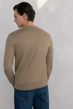 Pedro del Hierro Jersey cuello pico Beige Outlet