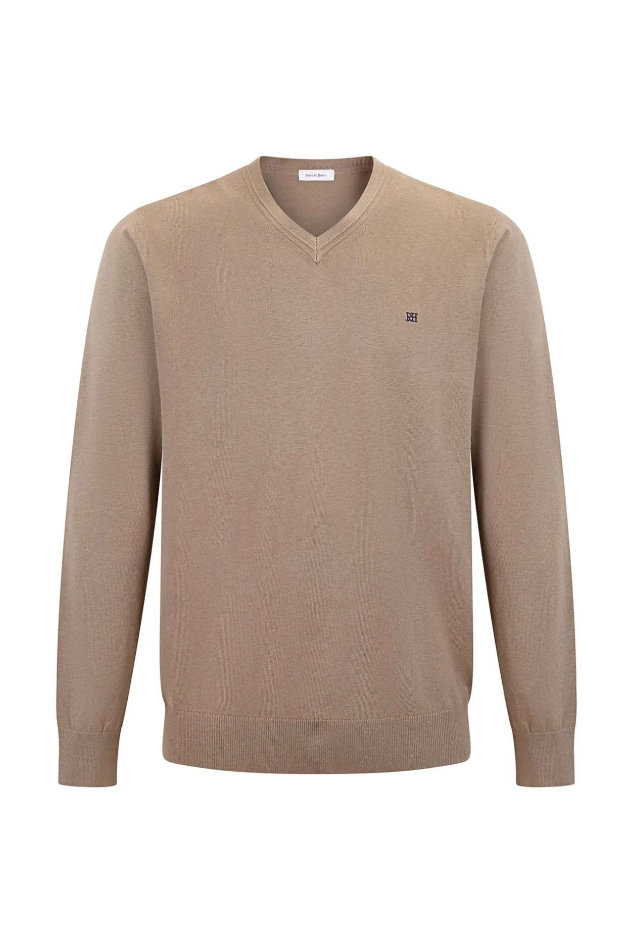 Pedro del Hierro Jersey cuello pico Beige Outlet