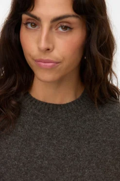 Vero Moda Curve Jersey cuello pico Curve Marr&oacute;n oscuro Best