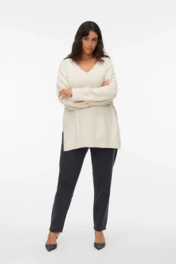 Vero Moda Curve Jersey cuello pico Curve Beige Sale