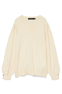 Vero Moda Curve Jersey cuello pico Curve Gris Outlet