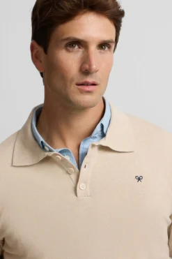 Silbon Jersey cuello polo Beige Best