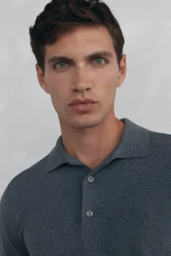 Pedro del Hierro Jersey cuello polo Gris