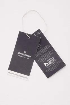 Springfield Jersey cuello polo botones gris Discount