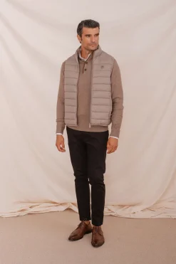 Celopman Jersey Cuello Polo Vivos beige Discount