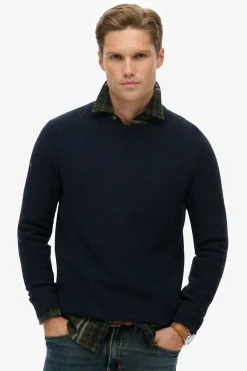 Superdry Jersey cuello redondo azul Online