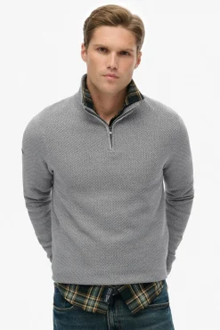 Superdry Jersey cuello redondo gris Online