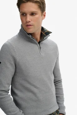 Superdry Jersey cuello redondo gris Online