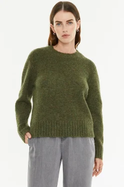 System Action Jersey cuello redondo verde New