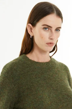 System Action Jersey cuello redondo verde New