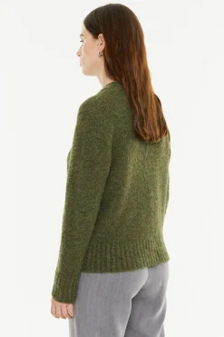 System Action Jersey cuello redondo verde New