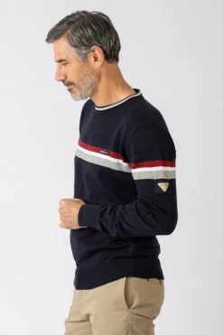 Privata Jersey cuello redondo Azul marino Sale