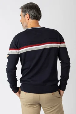 Privata Jersey cuello redondo Azul marino Sale