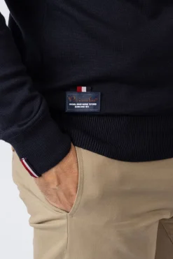 Privata Jersey cuello redondo Azul marino Sale