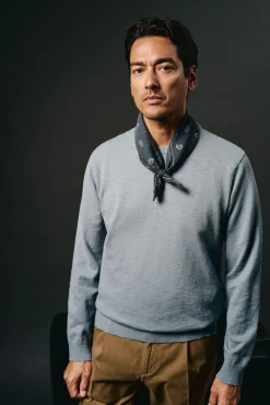 OOTO Jersey cuello redondo algodón Azul Best