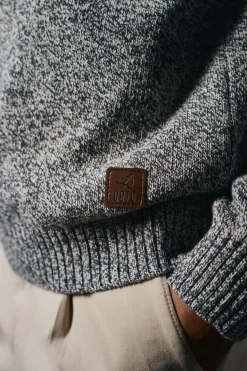 OOTO Jersey cuello redondo algodón torzal Azul oscuro New