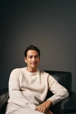 OOTO Jersey cuello redondo algodón torzal Beige Best