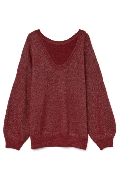 Vero Moda Curve Jersey cuello redondo Curve Rojo