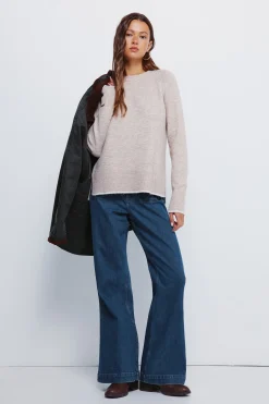 Springfield Jersey cuello trenzado nude Online