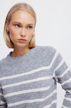 Springfield Jersey cuello trenzado gris Discount