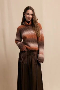 Slowlove Jersey cuello vuelto Estampado beige Best