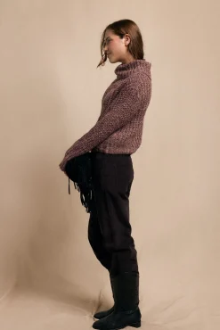 Slowlove Jersey cuello vuelto bicolor Lila Online