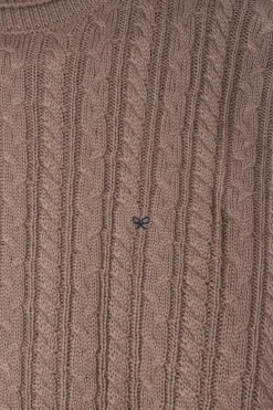 Silbon Jersey cuello vuelto de ochos Marr&oacute;n Discount