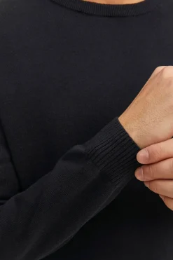 Jack & Jones Jersey de algodón negro Discount