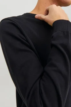 Jack & Jones Jersey de algodón negro Discount