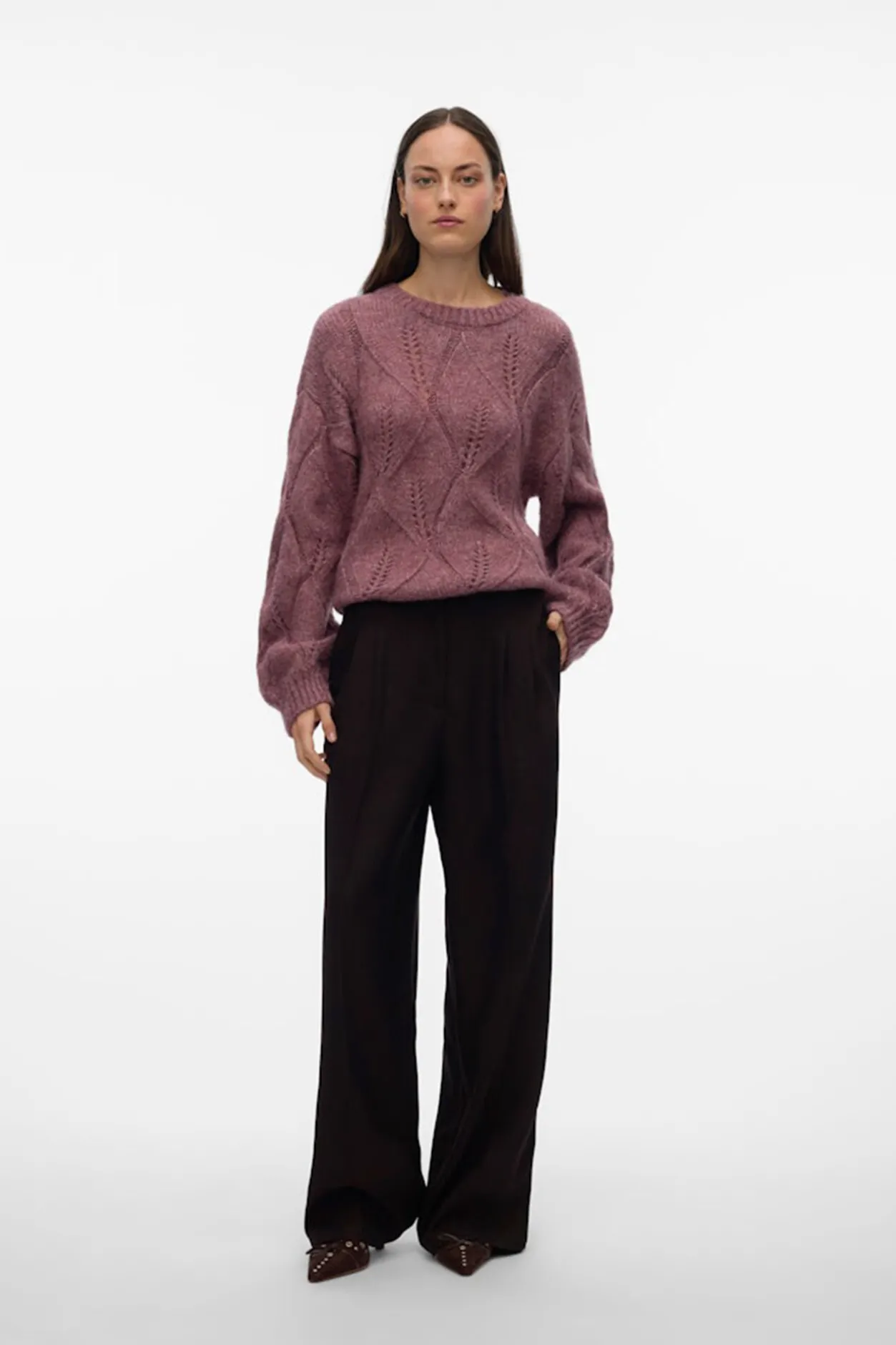 Vero Moda Jersey de manga abullonada Rosa New