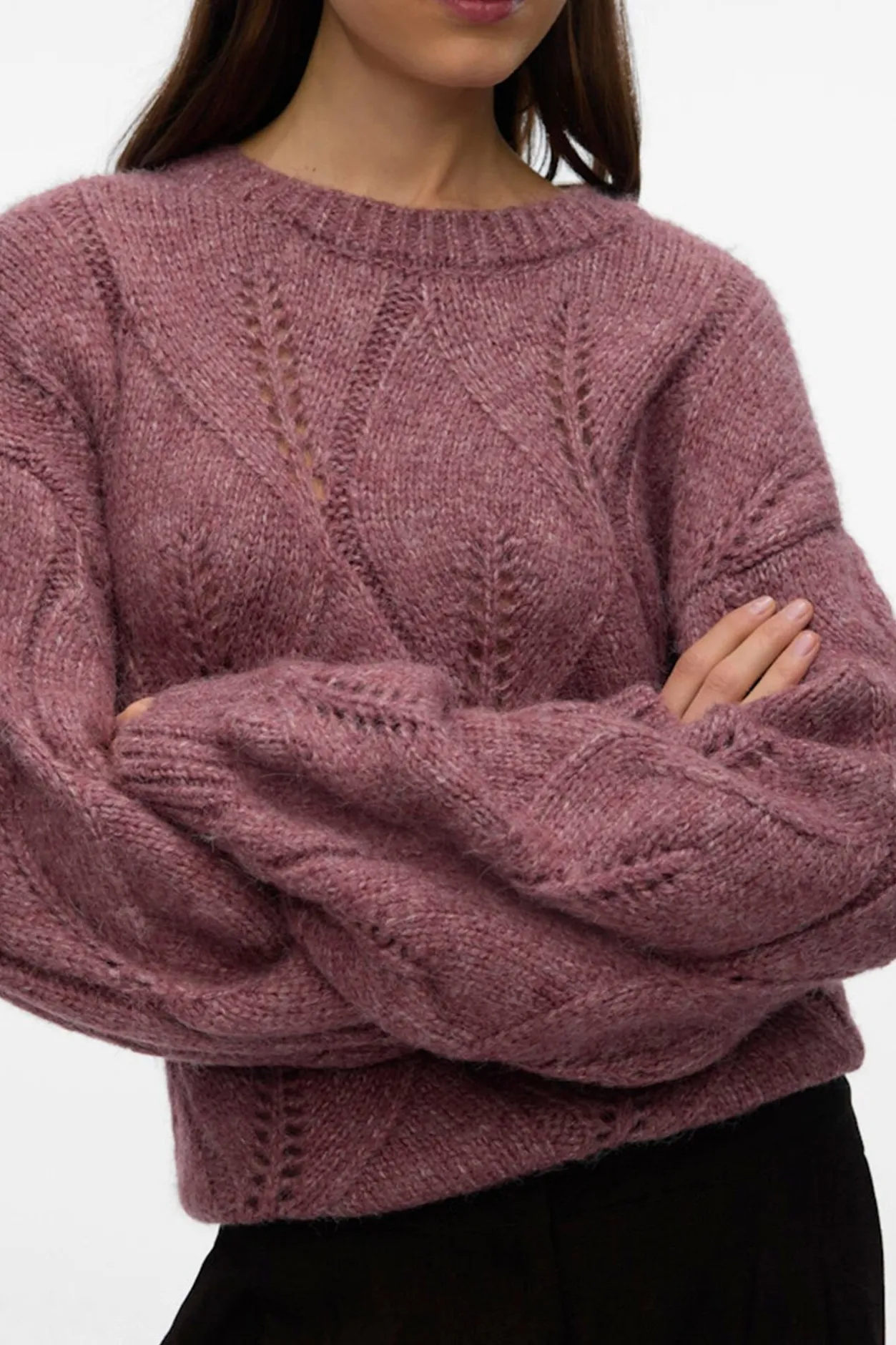 Vero Moda Jersey de manga abullonada Rosa New