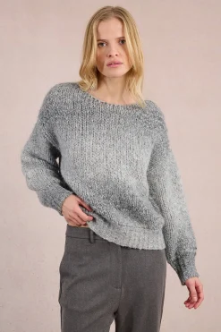 Molly Bracken Jersey de manga larga motivo tie dye Gris New