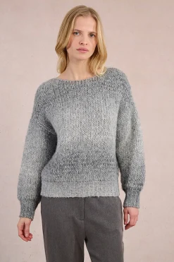 Molly Bracken Jersey de manga larga motivo tie dye Gris New