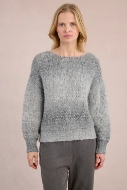 Molly Bracken Jersey de manga larga motivo tie dye Gris New