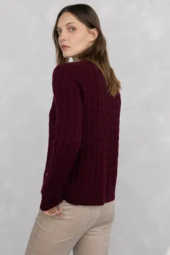 Pedro del Hierro Jersey de ochos lana merino Burdeos Best