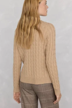 Pedro del Hierro Jersey de ochos lana merino Beige Online